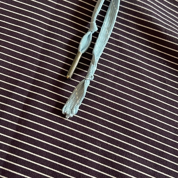 Columbia Cowl Neck Hoodie with Purple Stripes - Picture 3 of 4